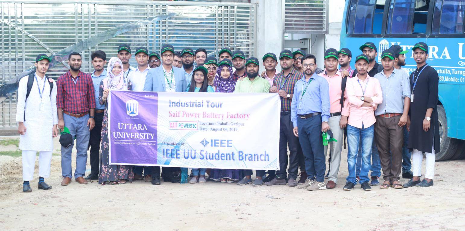 Industrial Tour at “Saif Power Battery Factory” organized by “IEEE UU Student Branch”