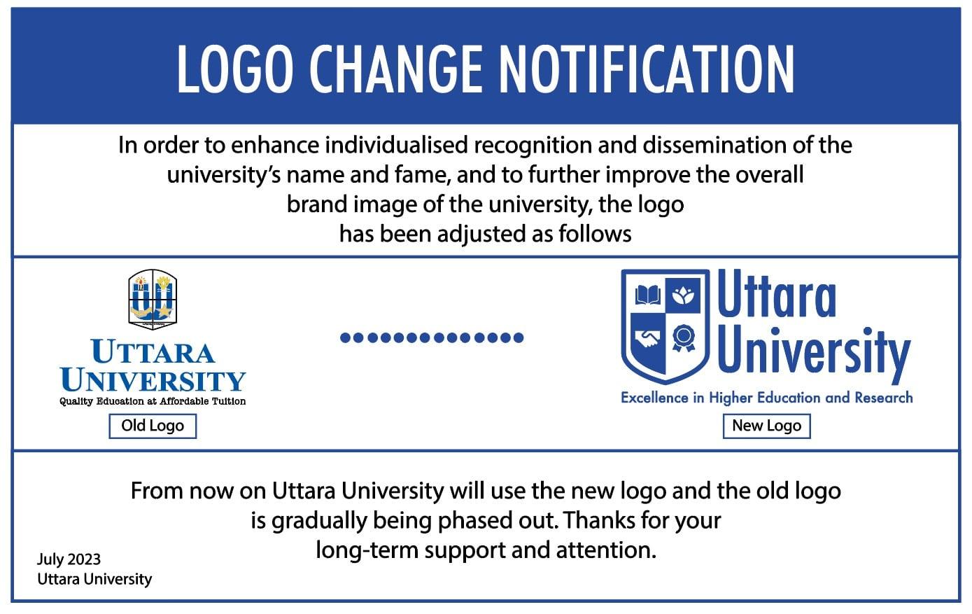 UU Logo Change Notification